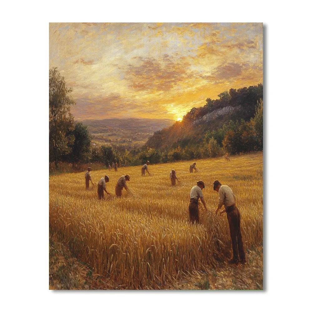 Jean-François Millet Inspired Harvest Time Numbered painting kits
