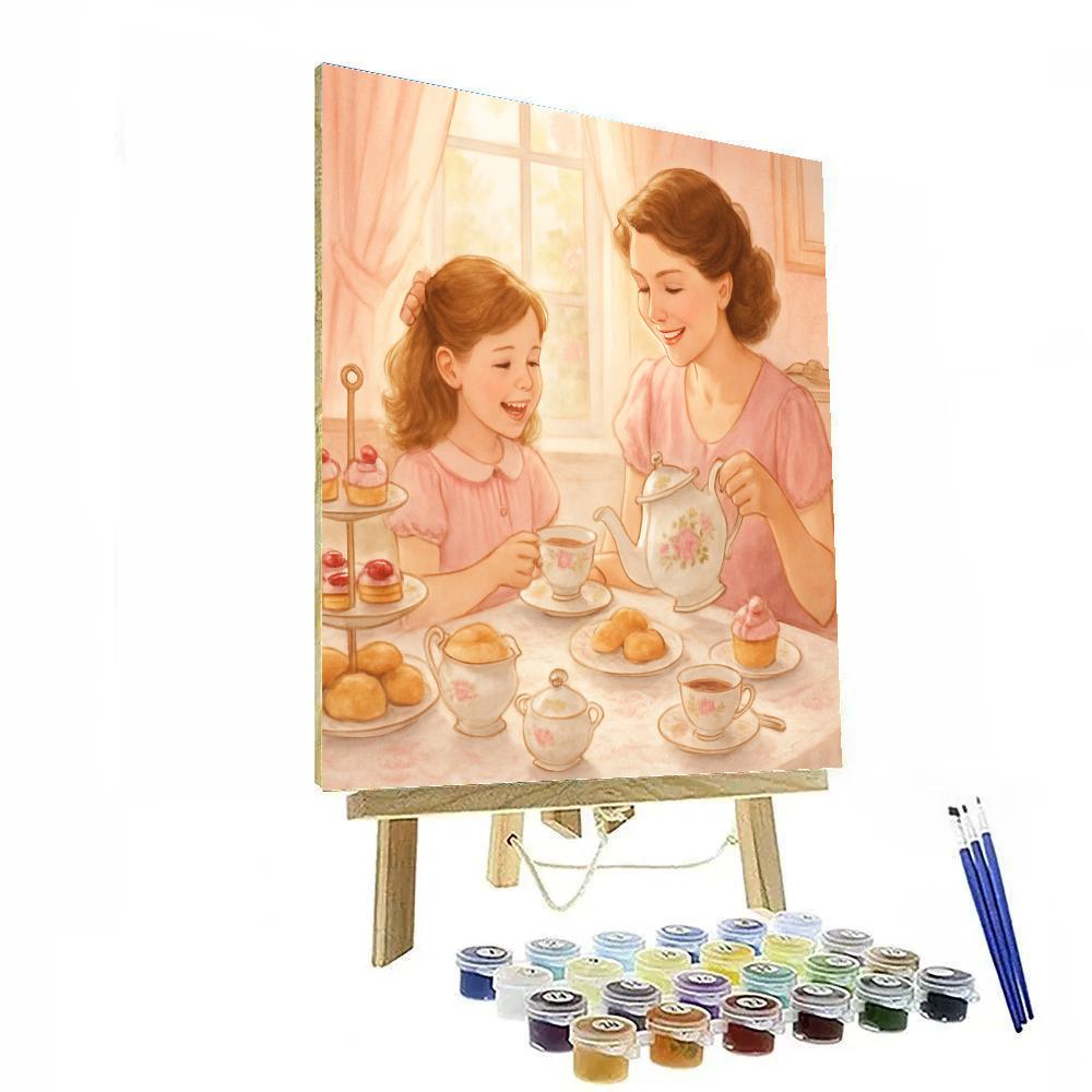 Afternoon Tea Party DIY paint by numbers