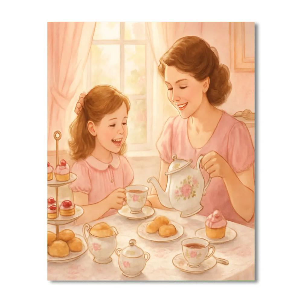 Afternoon Tea Party DIY paint by numbers