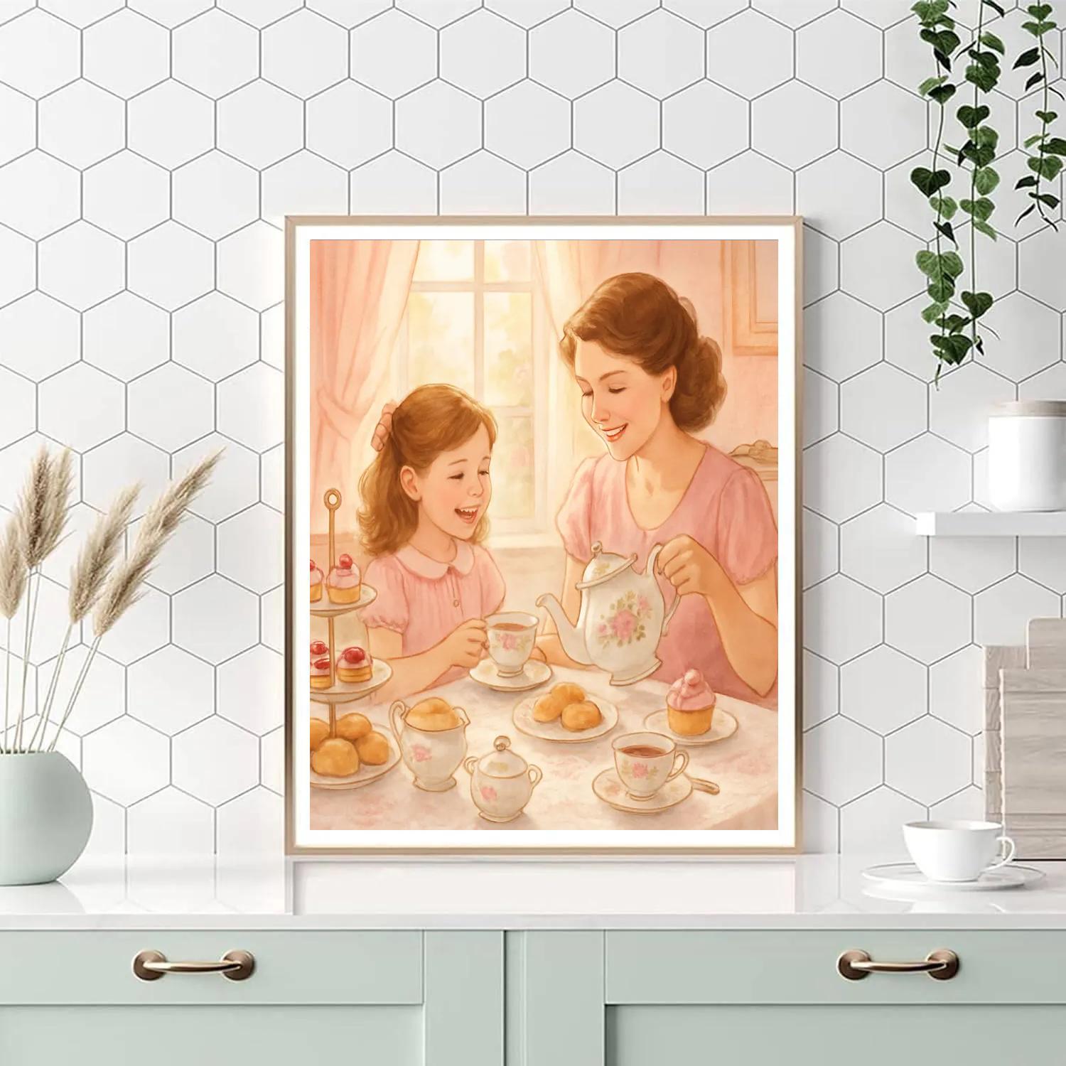 Afternoon Tea Party DIY paint by numbers