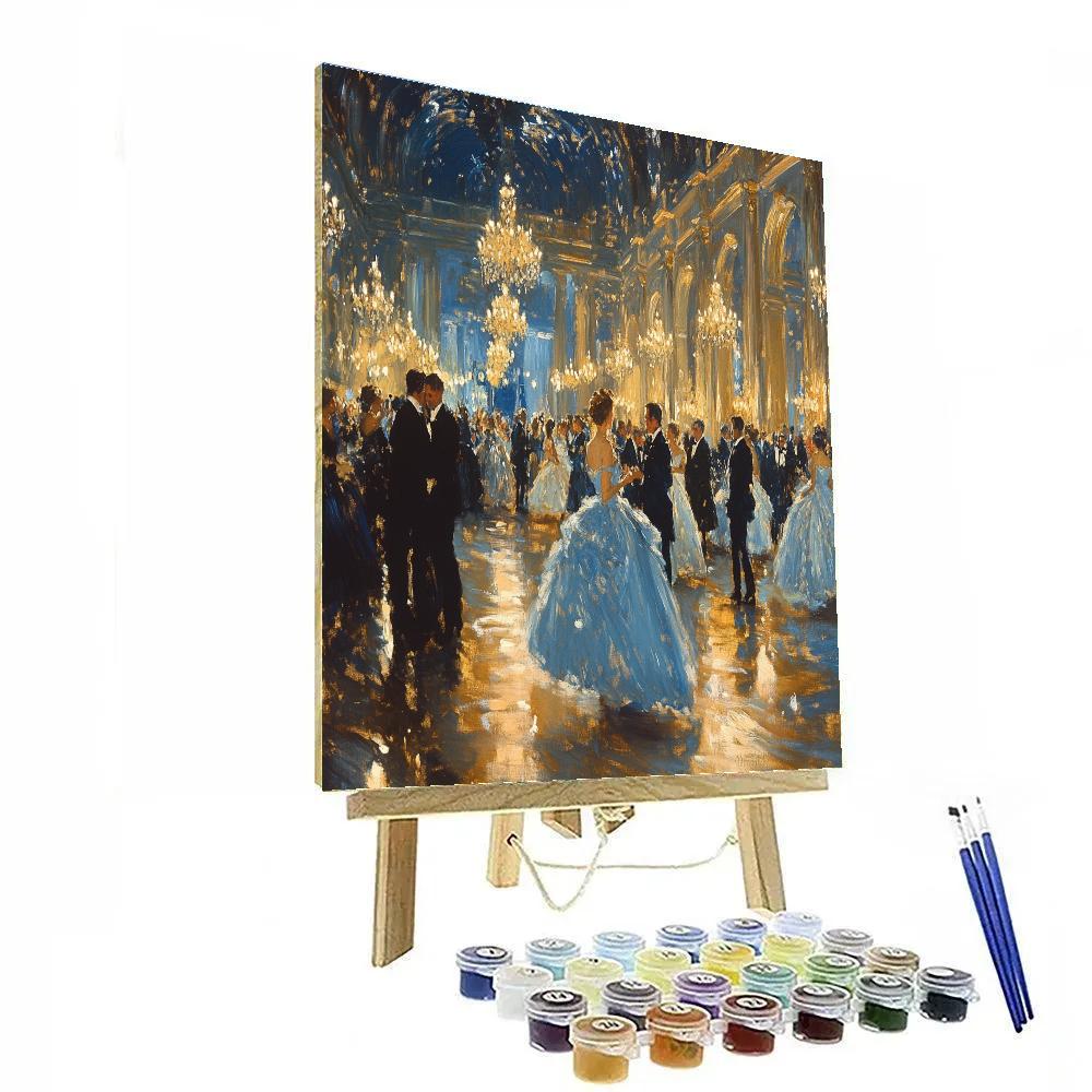 John Singer Sargent Inspired Elegant Evening Party paint by number