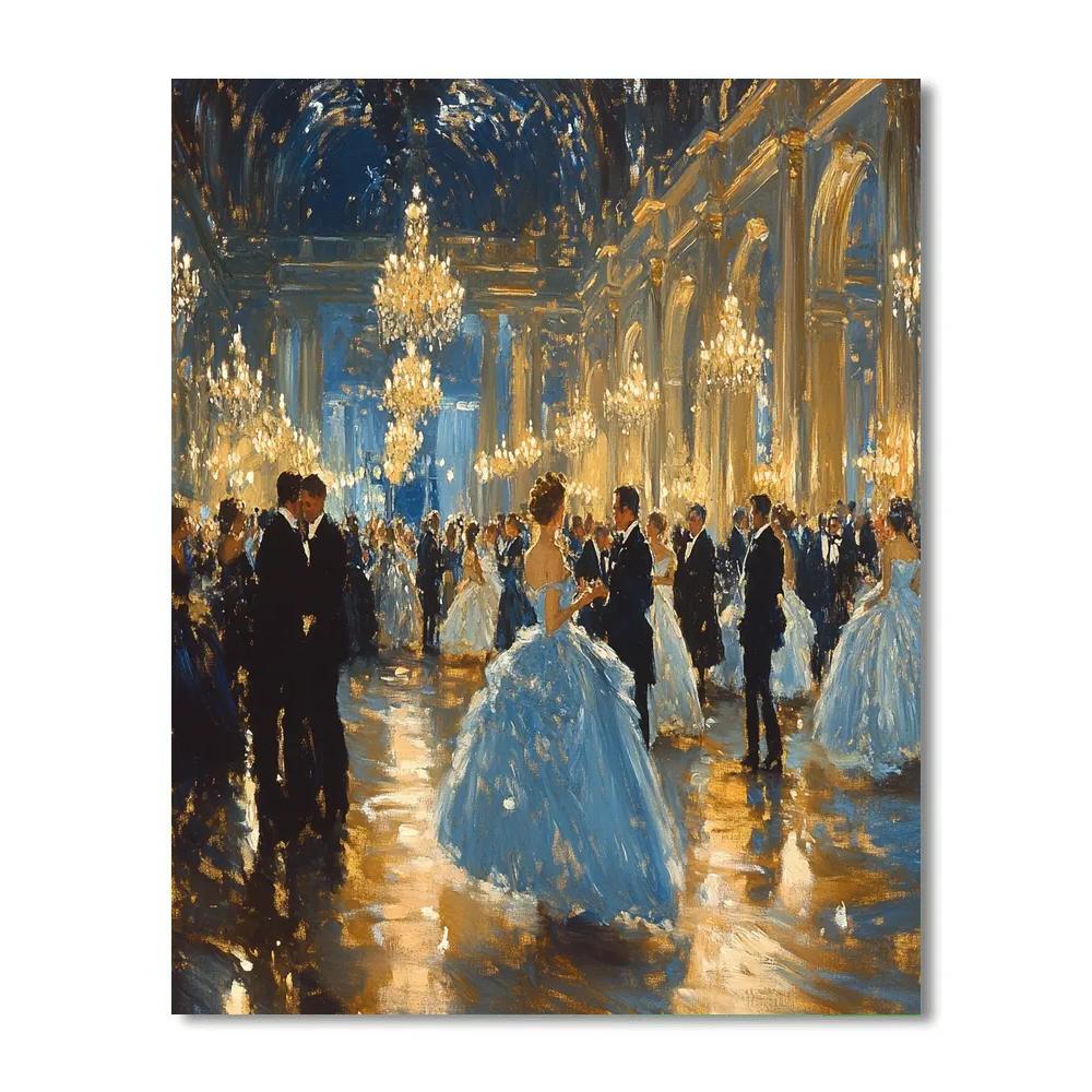 John Singer Sargent Inspired Elegant Evening Party paint by number