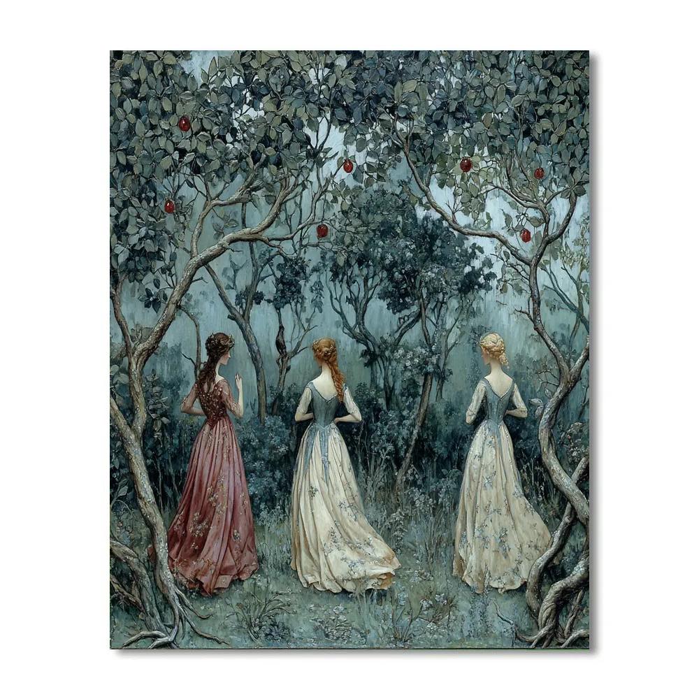 Edward Burne-Jones Inspired Mythical Forest painting number kit