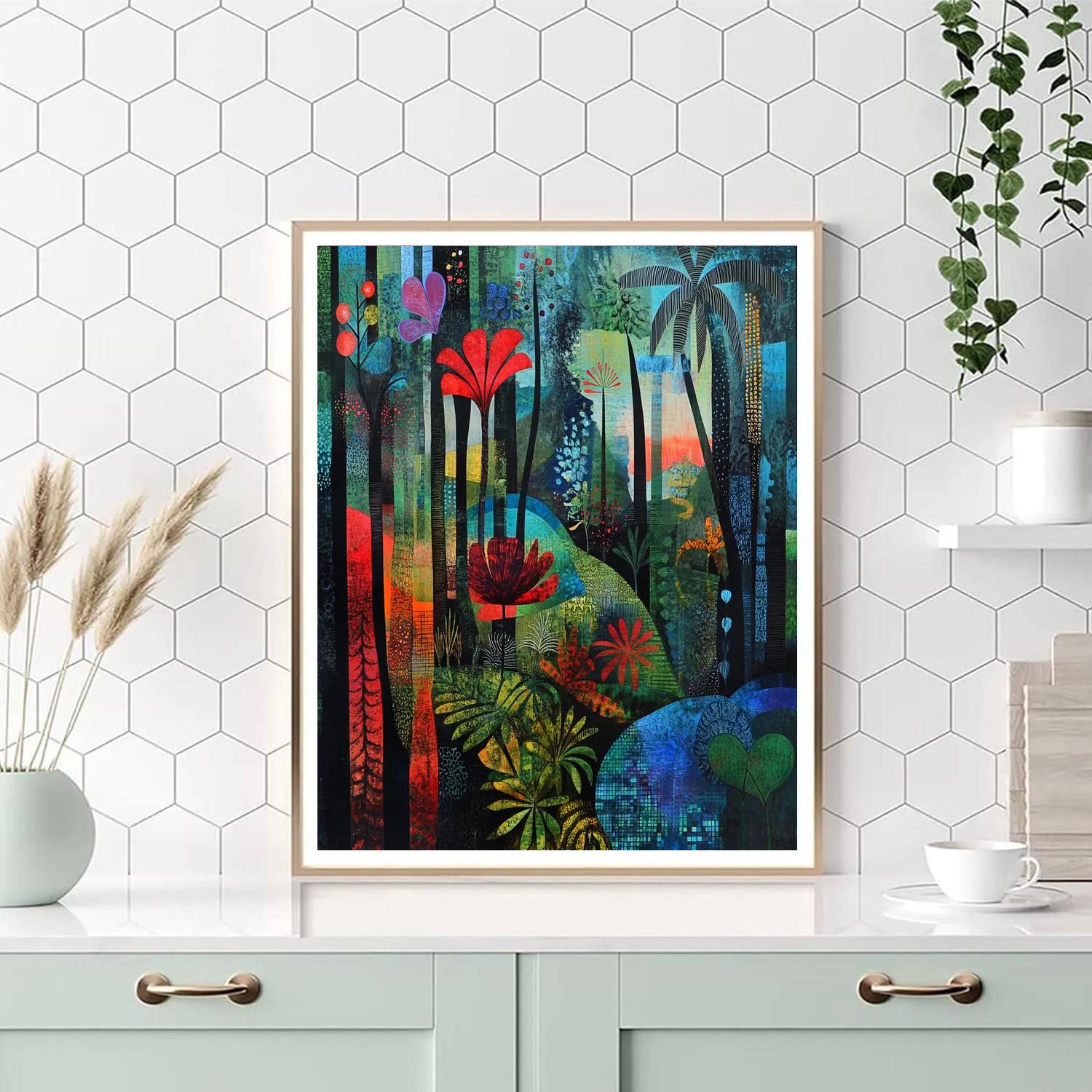Max Ernst Inspired Fantasy Jungle DIY paint by numbers