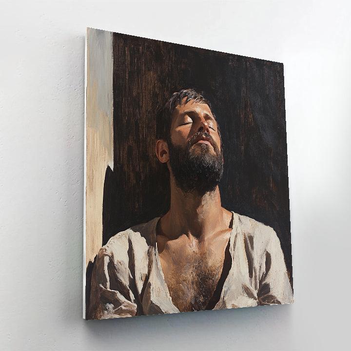 Lucian Freud Inspired Portrait In Shadow Painting by numbers kit