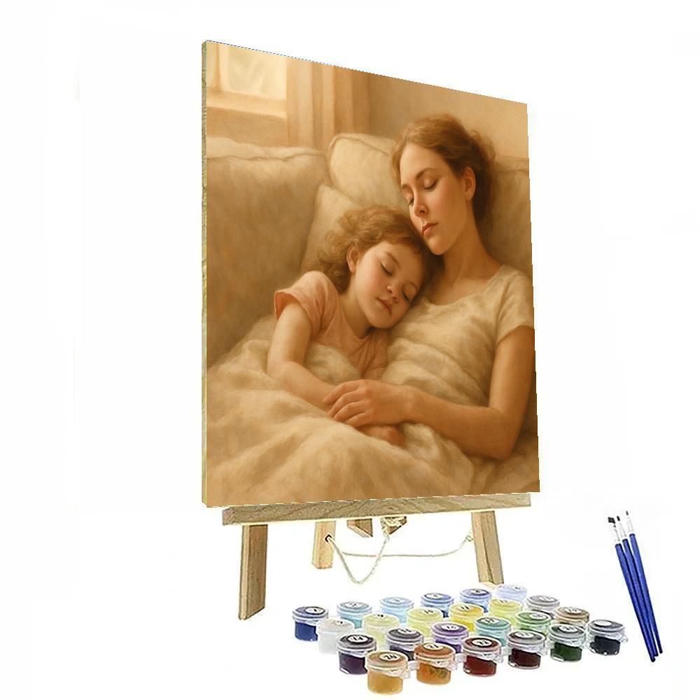 Afternoon Nap Together paint by numbers