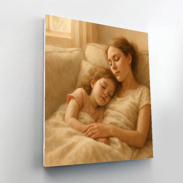 Afternoon Nap Together paint by numbers