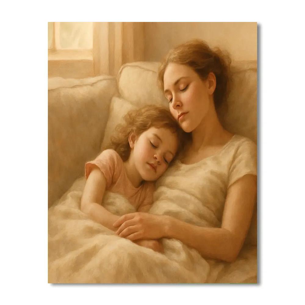 Afternoon Nap Together paint by numbers