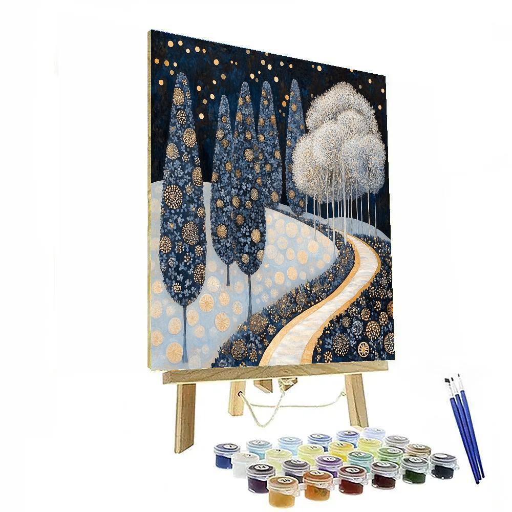 Gustav Klimt Inspired Winter Garden Paint by numbers kits
