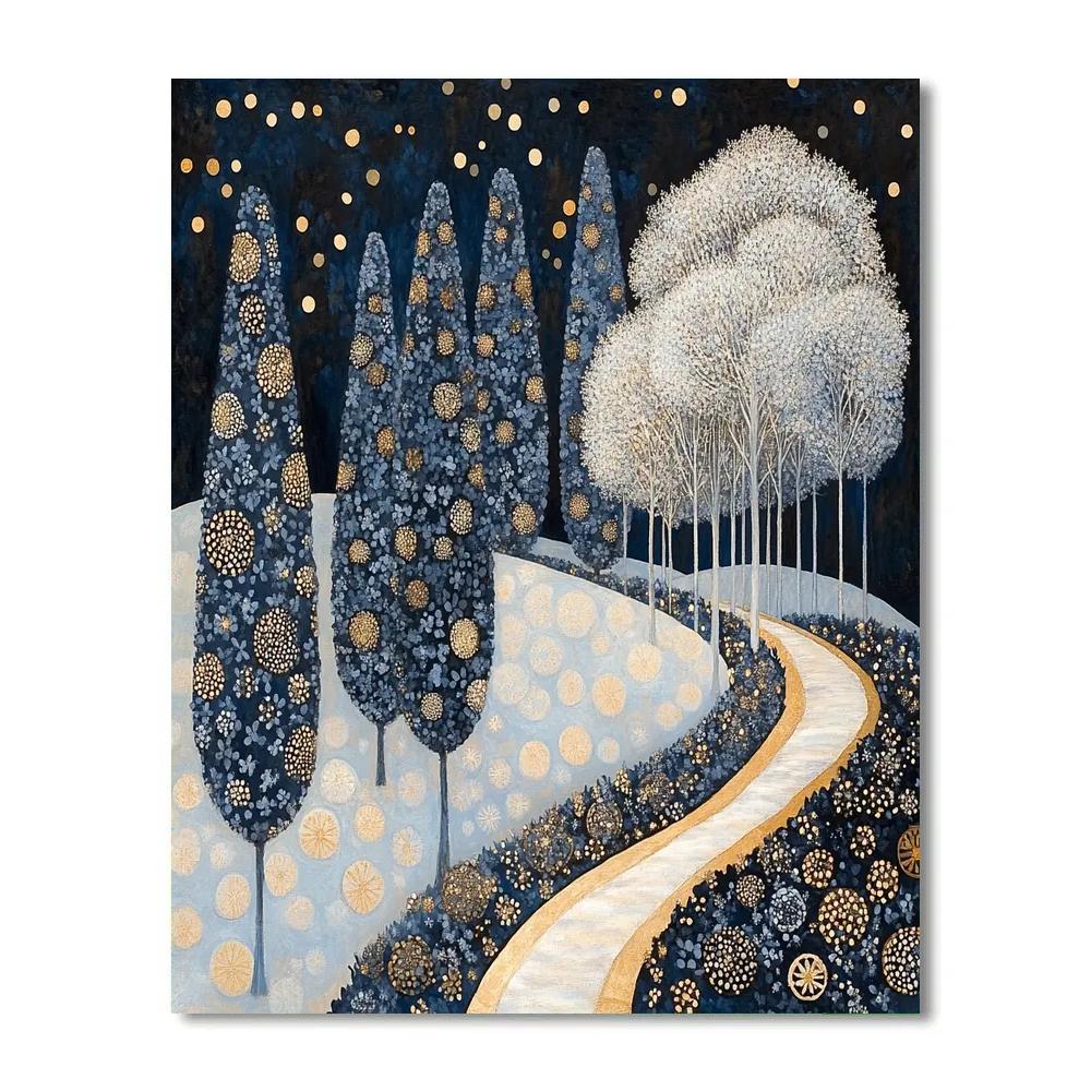 Gustav Klimt Inspired Winter Garden Paint by numbers kits