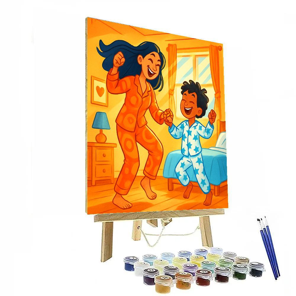 Morning Dance In Pajamas Painting by numbers kit
