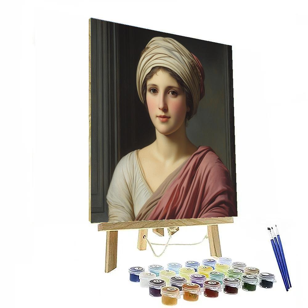 Jean-Auguste-Dominique Ingres Inspired Classical Muse Paint by numbers art
