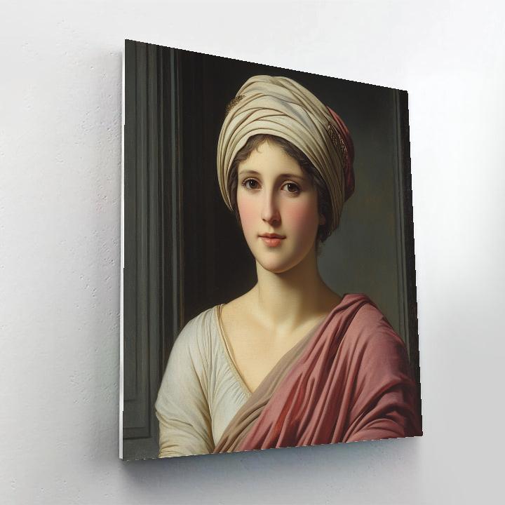 Jean-Auguste-Dominique Ingres Inspired Classical Muse Paint by numbers art