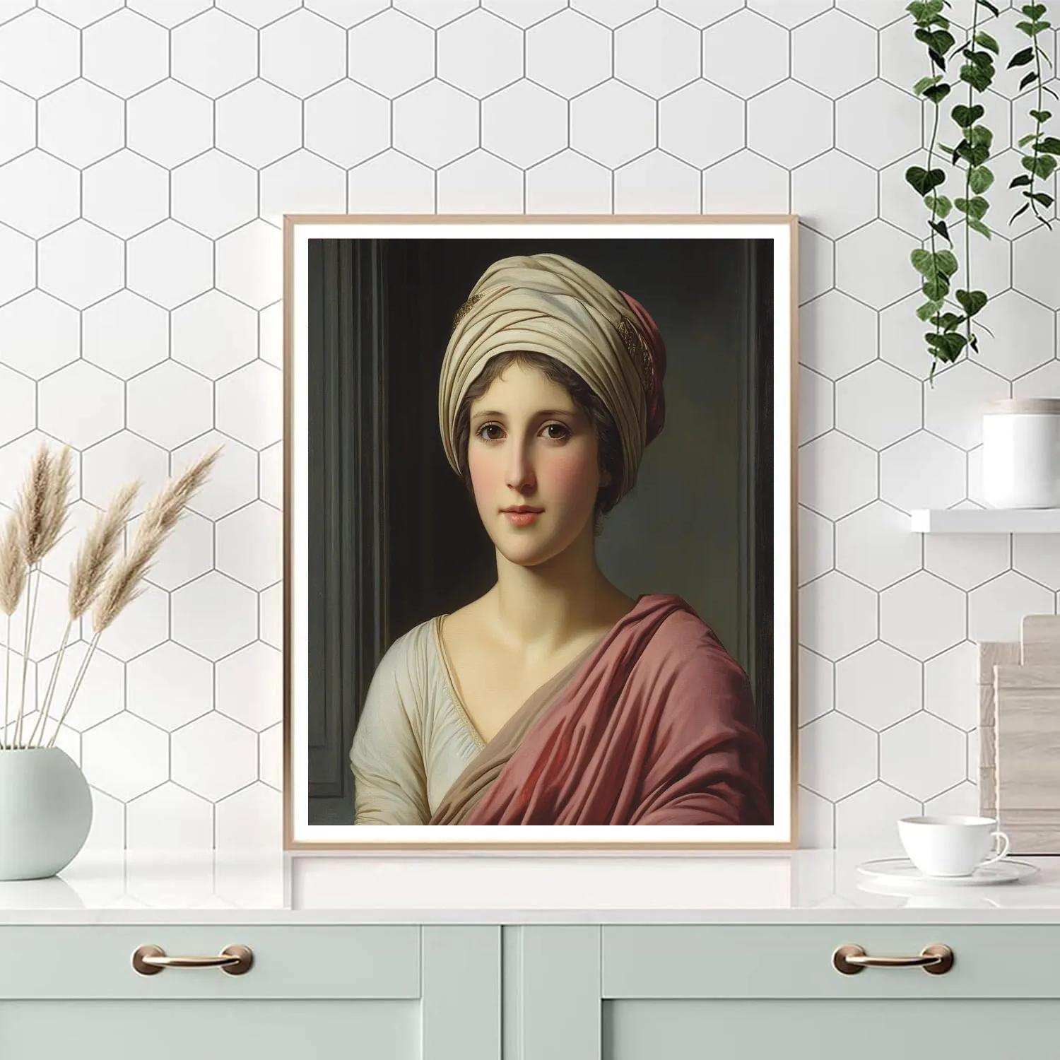 Jean-Auguste-Dominique Ingres Inspired Classical Muse Paint by numbers art