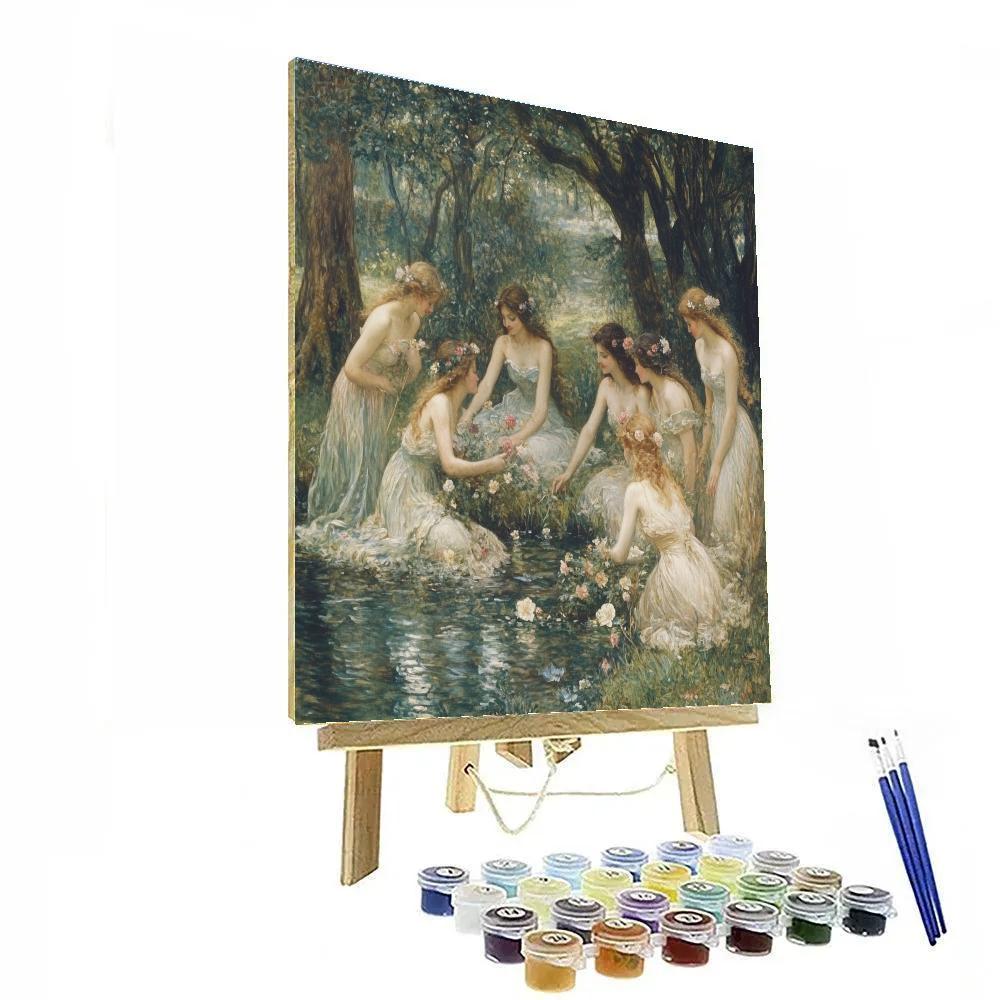 John William Waterhouse Inspired Mythic Nymphs DIY paint by numbers