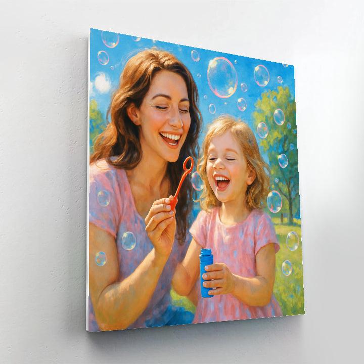 Sharing A Bubble Wand paint by numbers