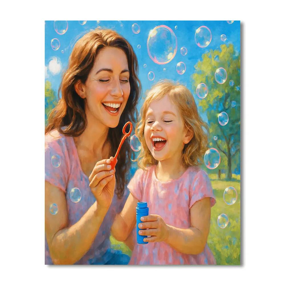 Sharing A Bubble Wand paint by numbers