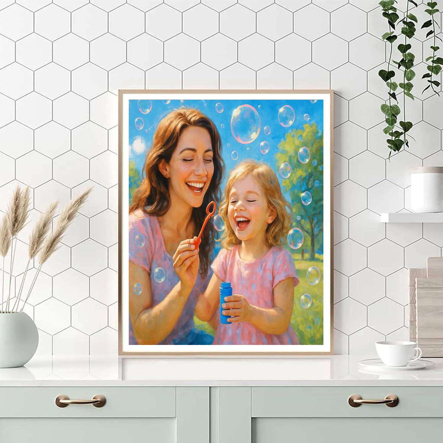 Sharing A Bubble Wand paint by numbers