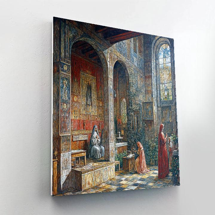 William Holman Hunt Inspired Morning Ritual paint by number