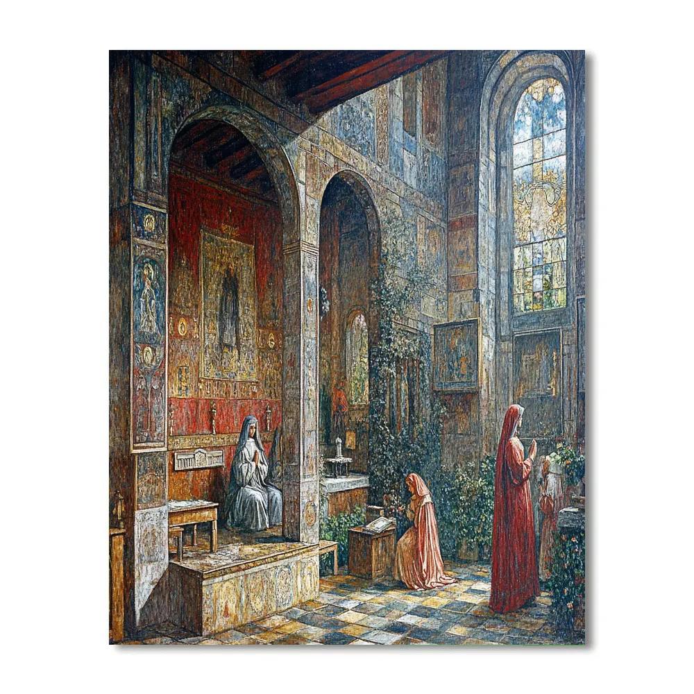 William Holman Hunt Inspired Morning Ritual paint by number