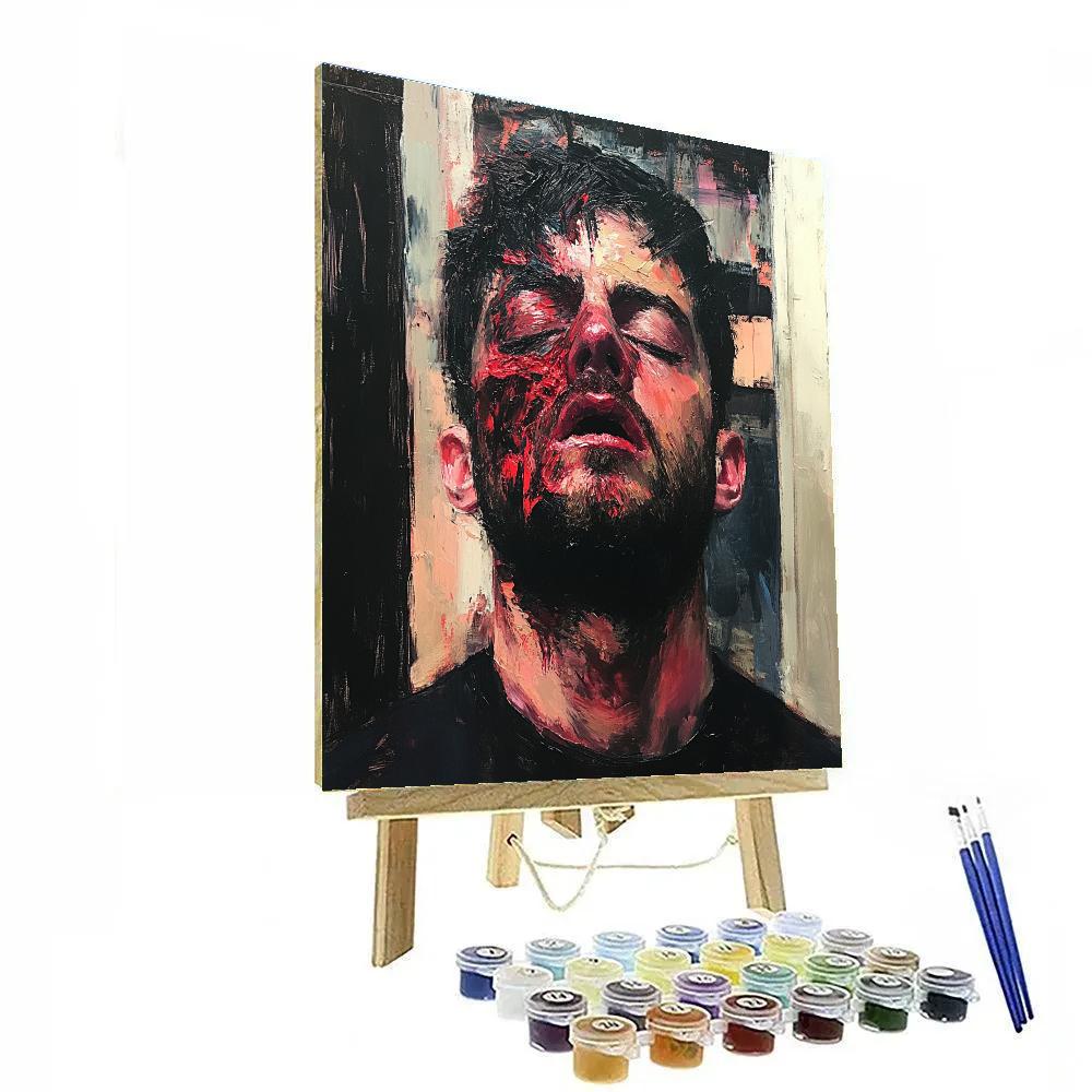Francis Bacon Inspired Emotional Self Portrait painting number kit