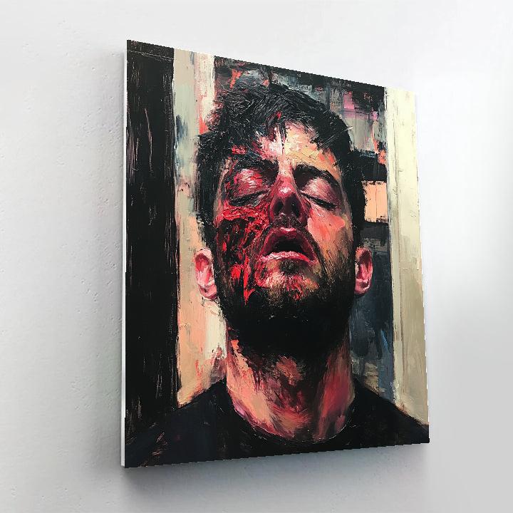 Francis Bacon Inspired Emotional Self Portrait painting number kit