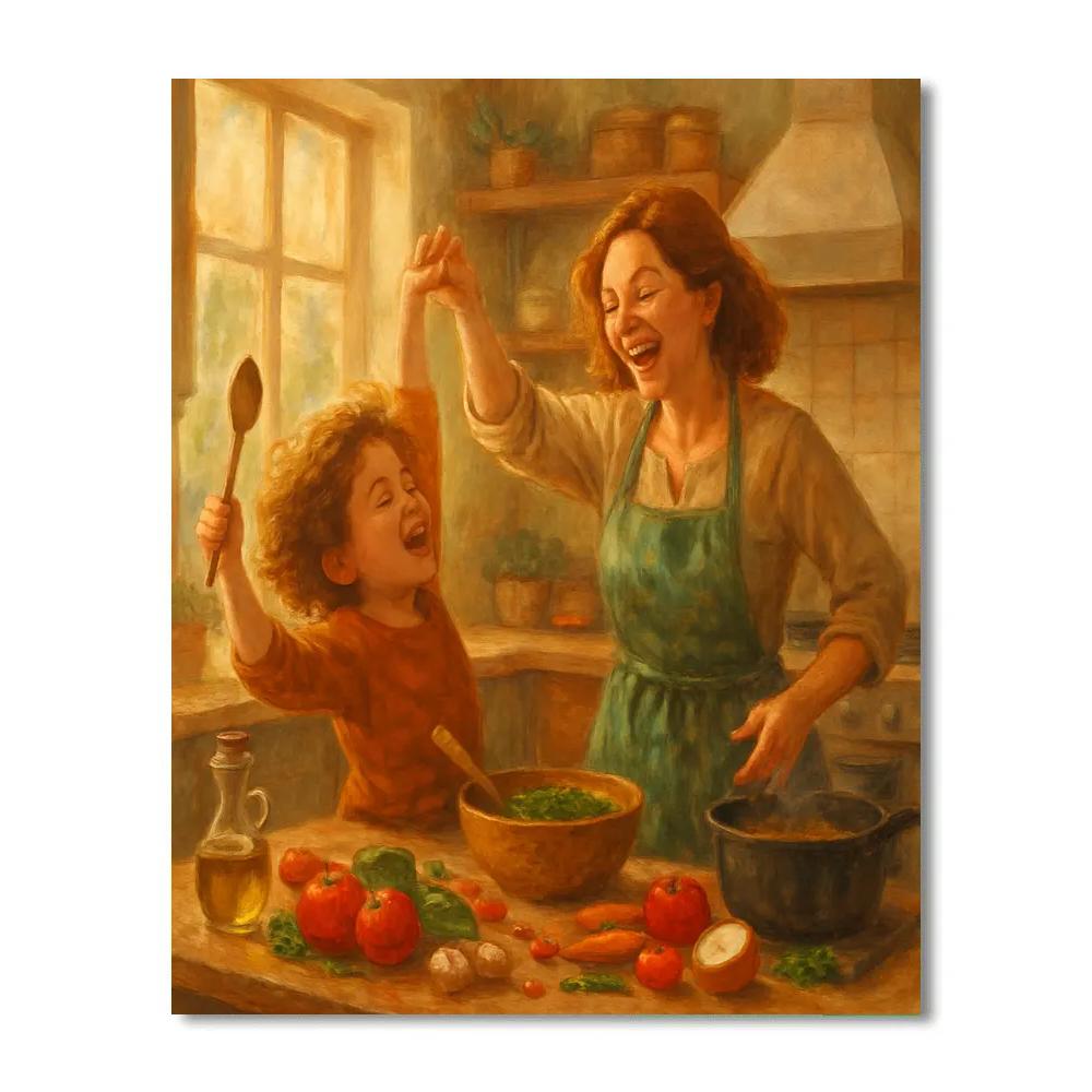 Dancing In The Kitchen paint by numbers