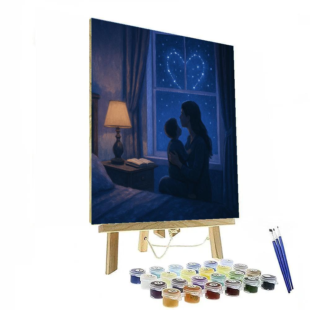 Starlit Window Wishes Painting by numbers kit