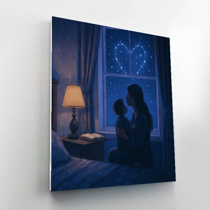 Starlit Window Wishes Painting by numbers kit