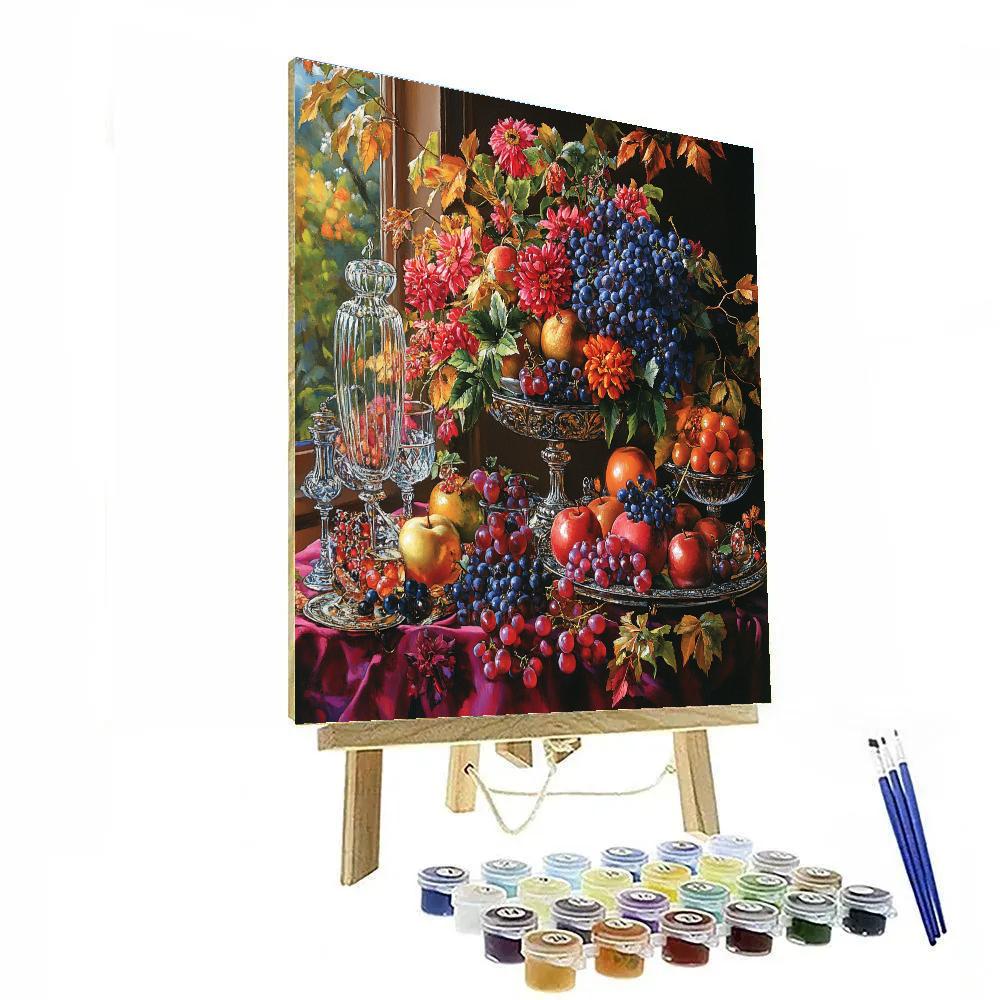 Jan Van Eyck Inspired Detailed Still Life Paint by numbers art