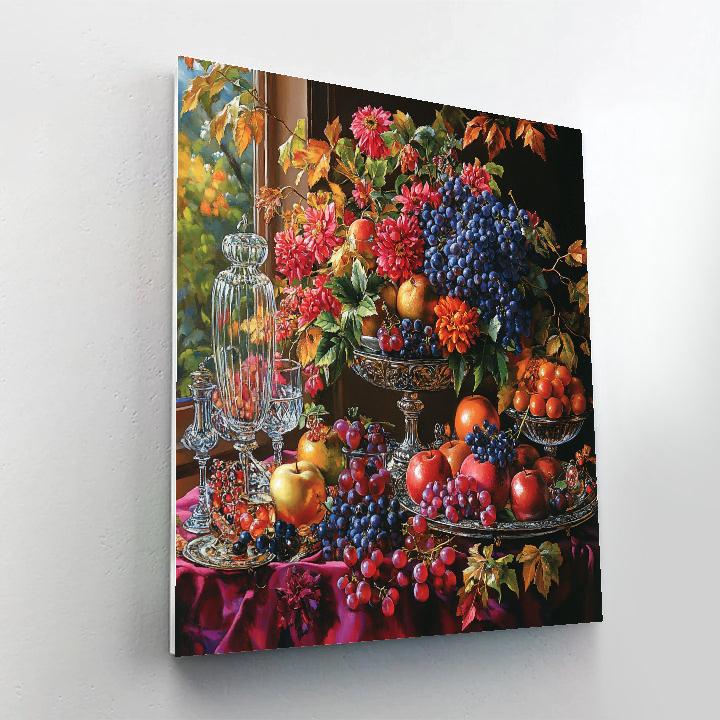Jan Van Eyck Inspired Detailed Still Life Paint by numbers art