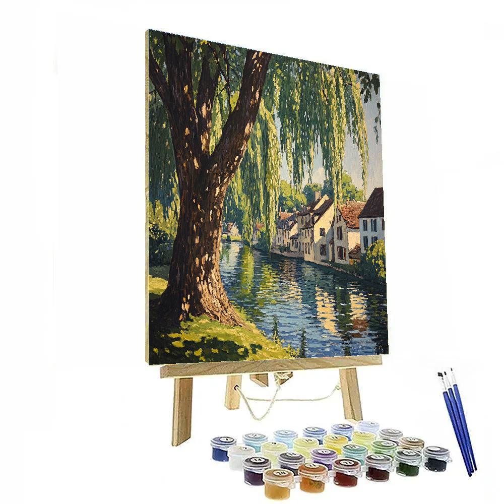 Camille Pissarro Inspired Riverside Landscape Painting by numbers kit
