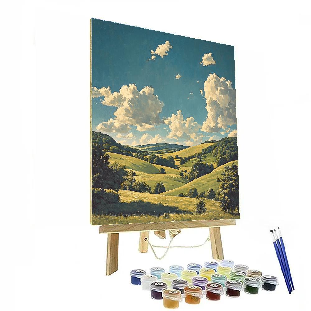 John Constable Inspired Rolling Hills Paint by numbers kits