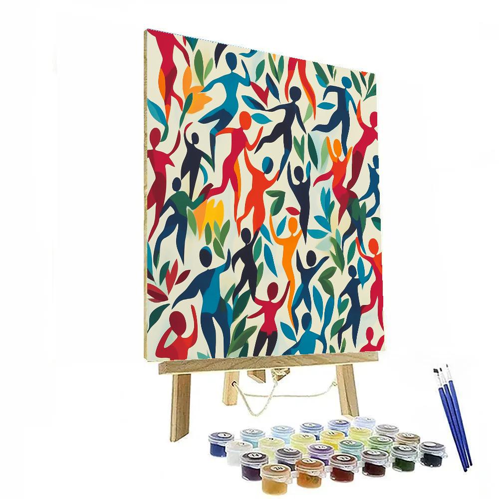 Henri Matisse Inspired Dance Of Colors Number painting