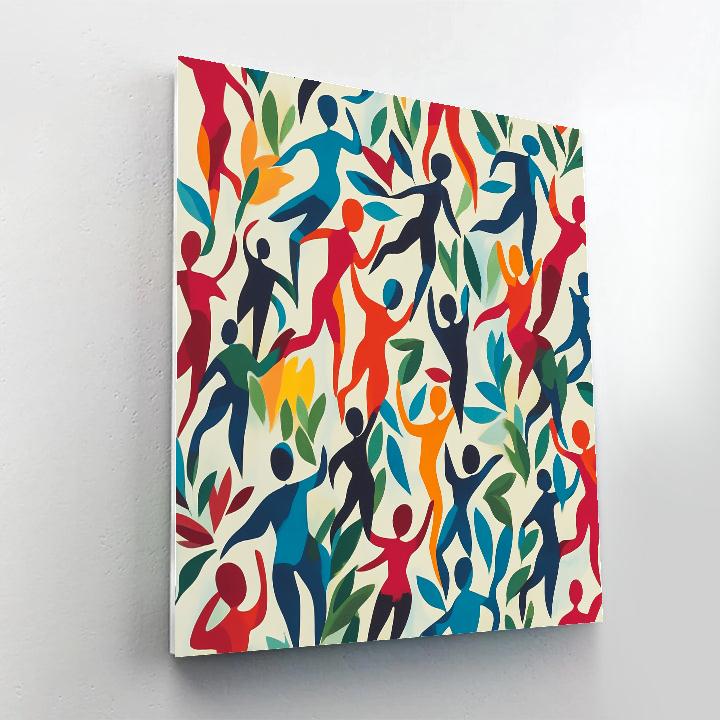 Henri Matisse Inspired Dance Of Colors Number painting