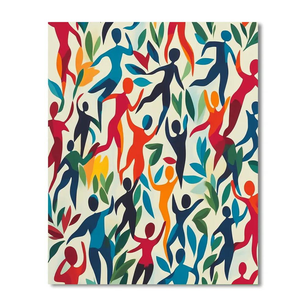 Henri Matisse Inspired Dance Of Colors Number painting