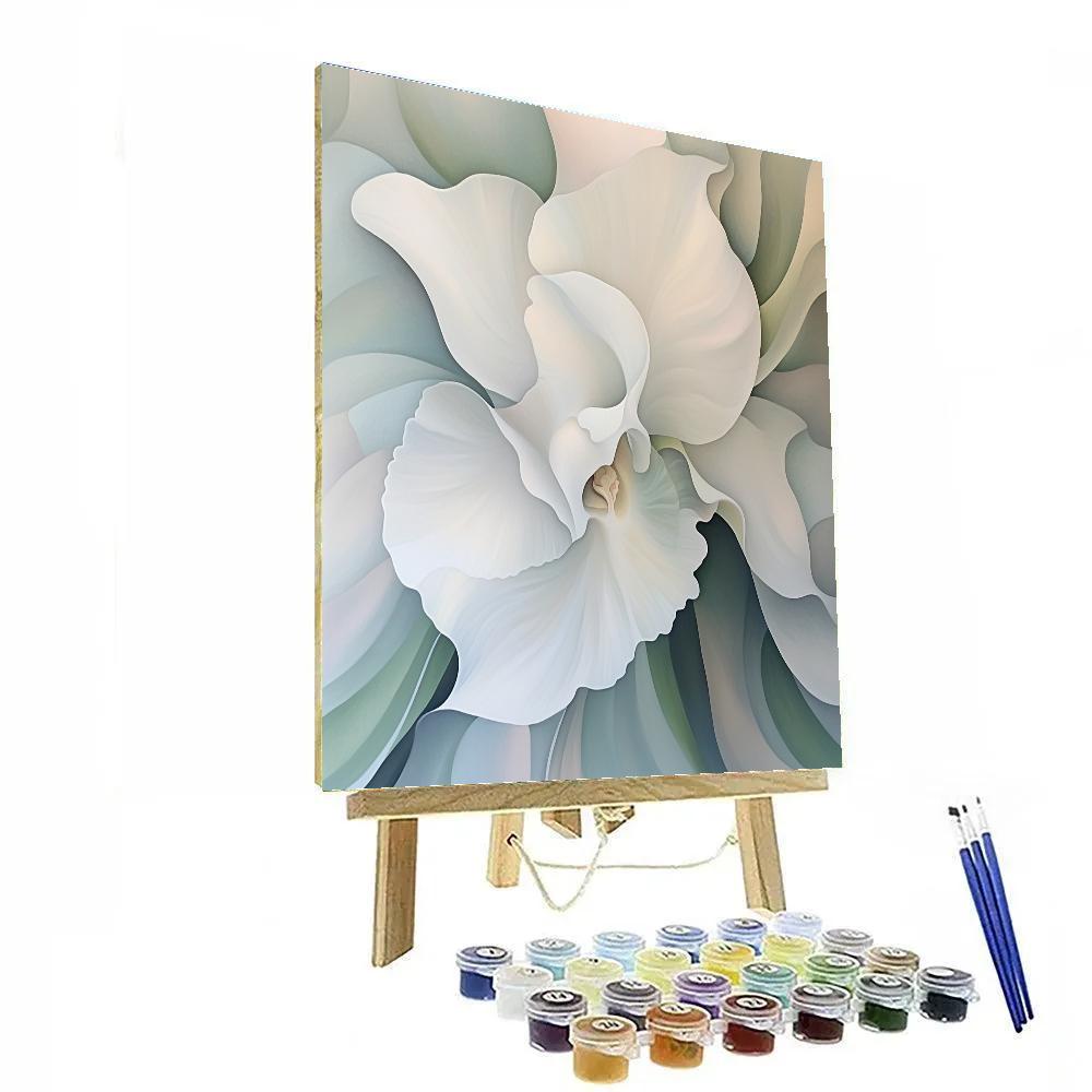 Georgia O’Keeffe Inspired Abstract Orchid Paint by numbers kits