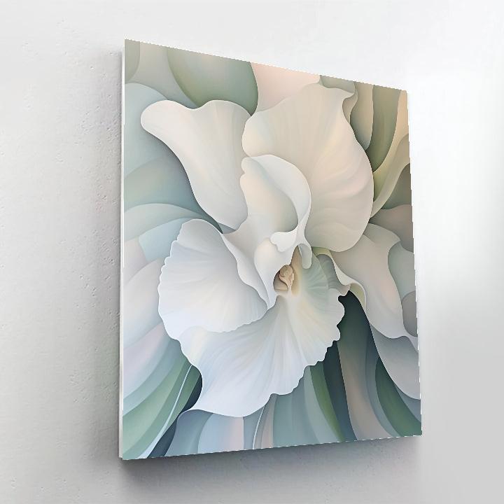 Georgia O’Keeffe Inspired Abstract Orchid Paint by numbers kits