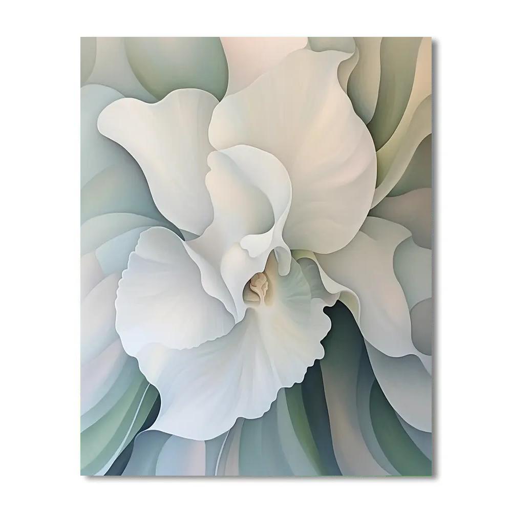 Georgia O’Keeffe Inspired Abstract Orchid Paint by numbers kits