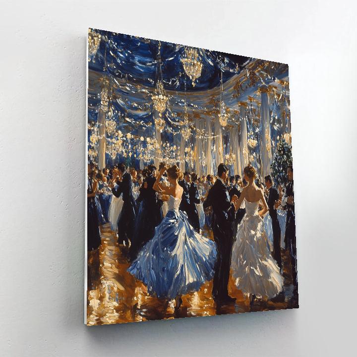 John Singer Sargent Inspired Elegant Ballroom Numbered painting kits