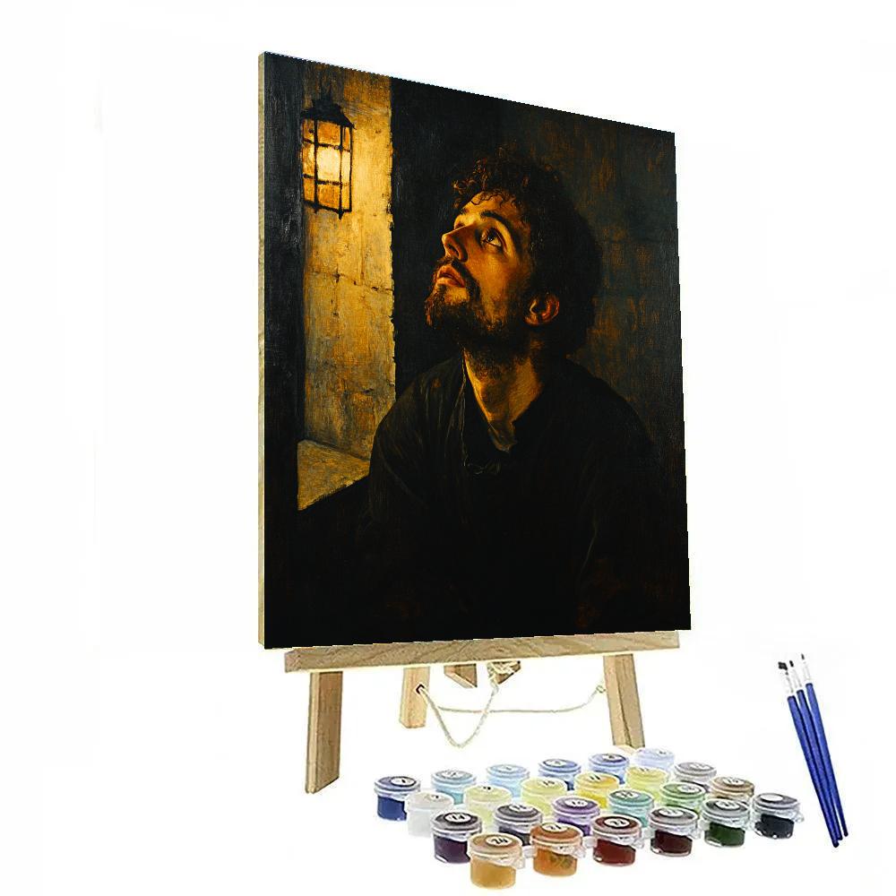Caravaggio Inspired Dramatic Lighting Scene painting number kit