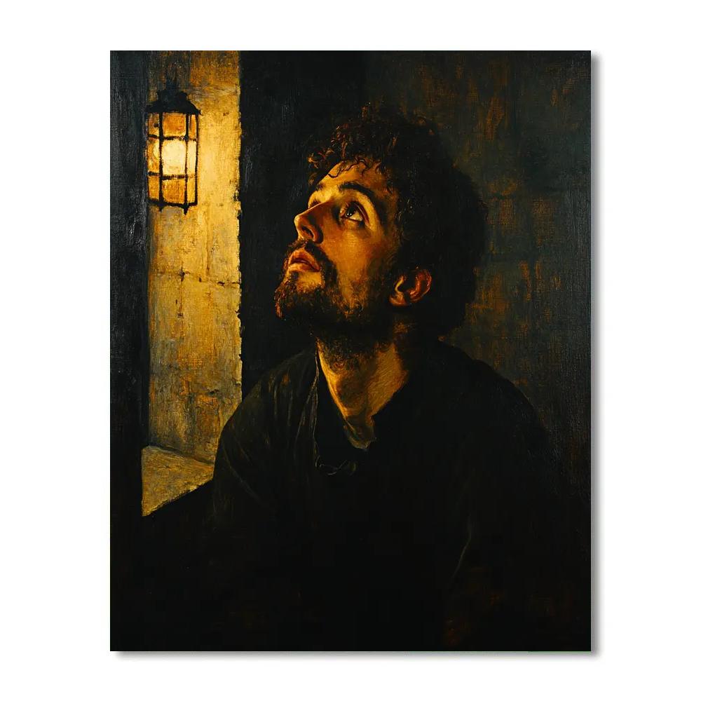 Caravaggio Inspired Dramatic Lighting Scene painting number kit