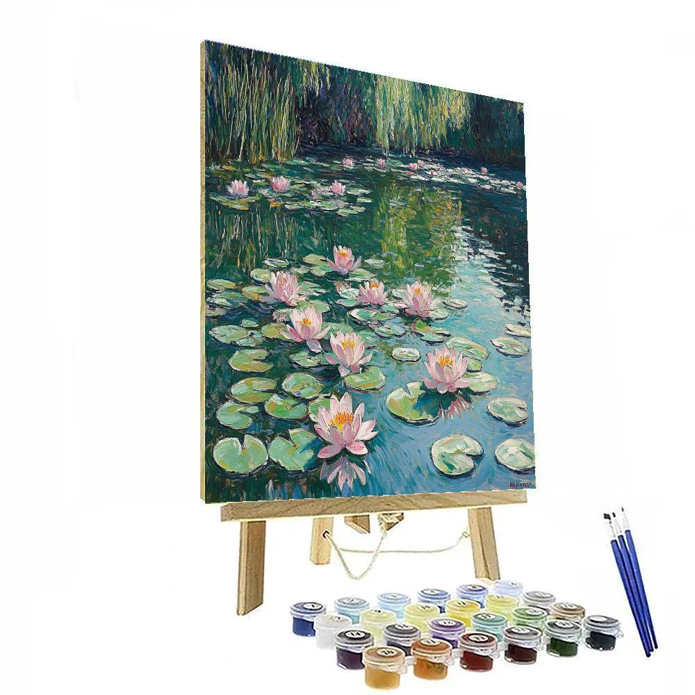 Claude Monet Inspired Water Lily Pond Painting by numbers kit
