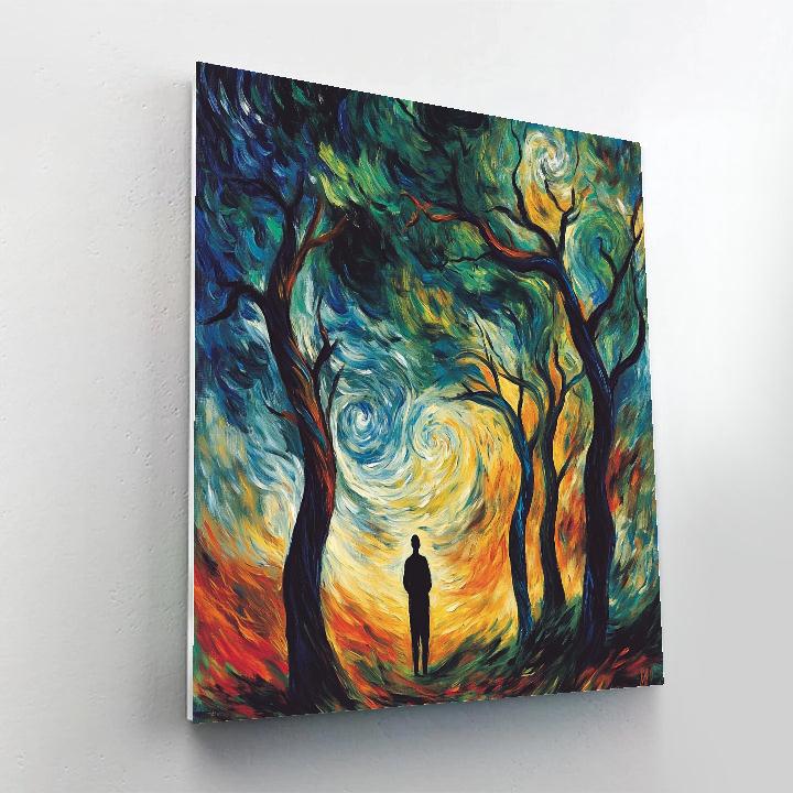 Edvard Munch Inspired Melancholic Forest Paint by numbers kits