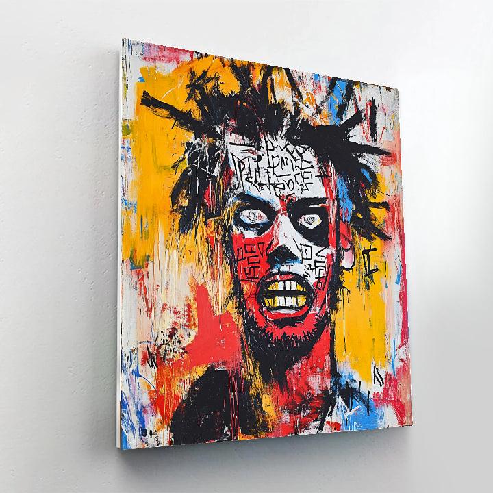 Jean-Michel Basquiat Inspired Street Art Portrait Painting by numbers kit