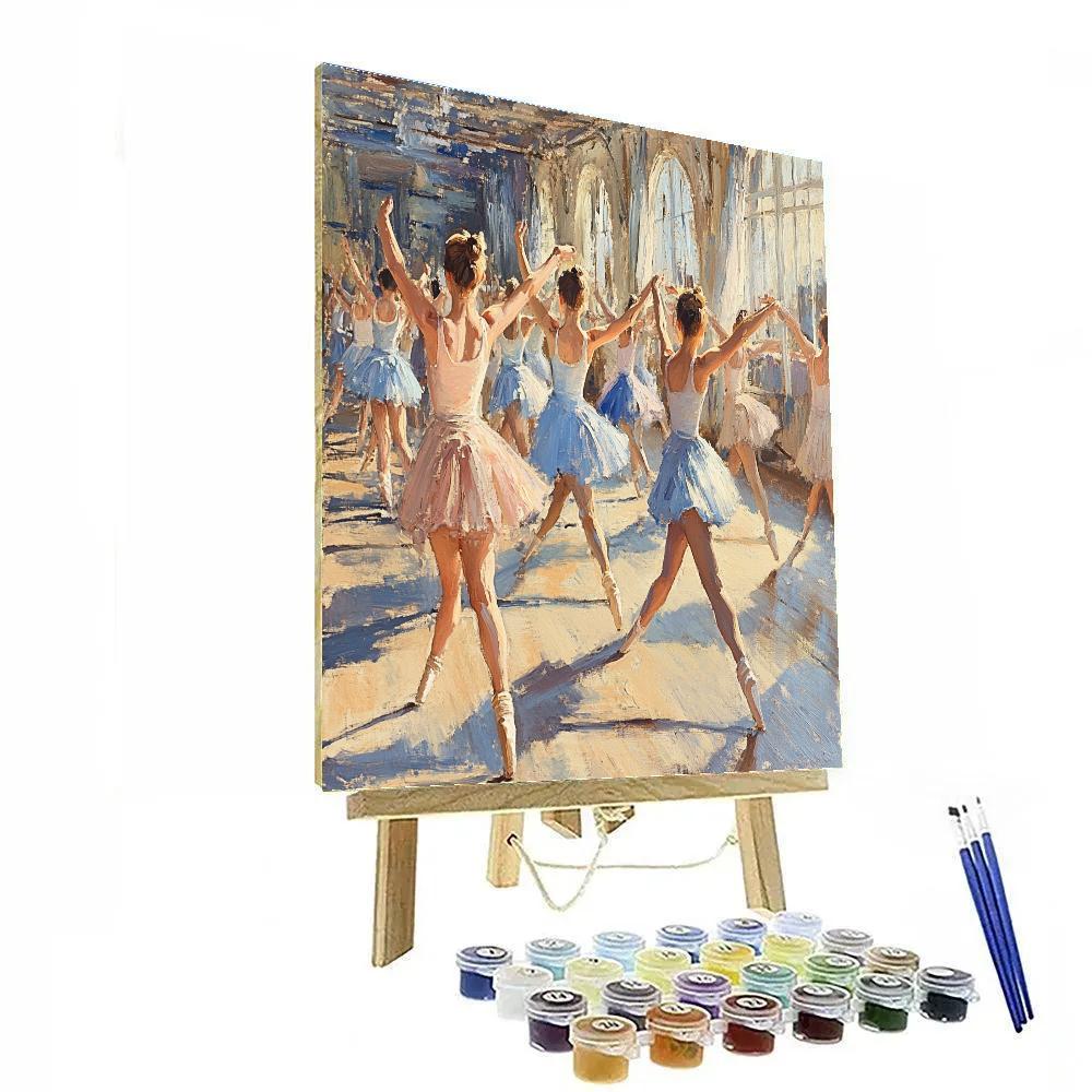 Edgar Degas Inspired Ballerina Practice paint by number
