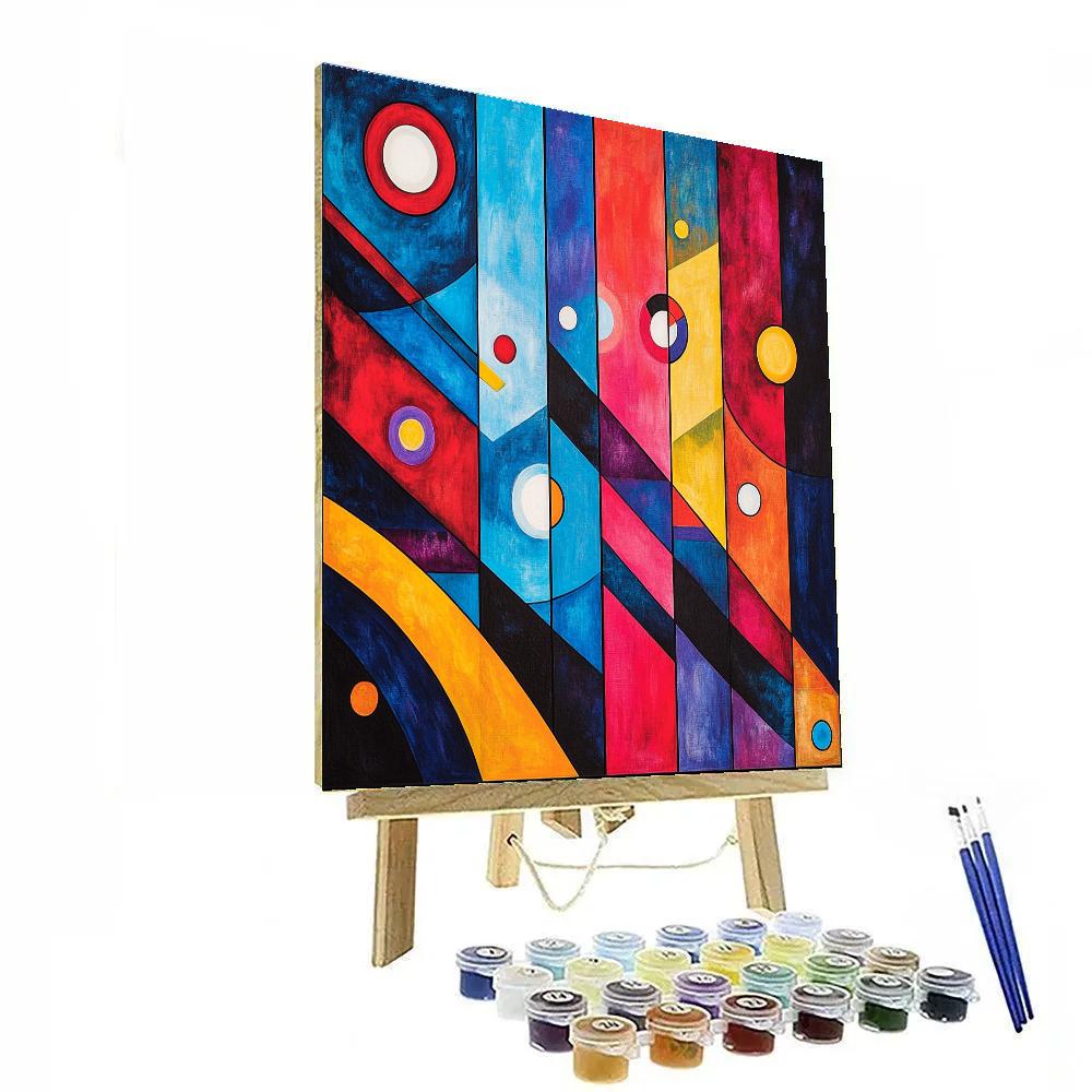 Wassily Kandinsky Inspired Abstract Composition Paint by numbers art