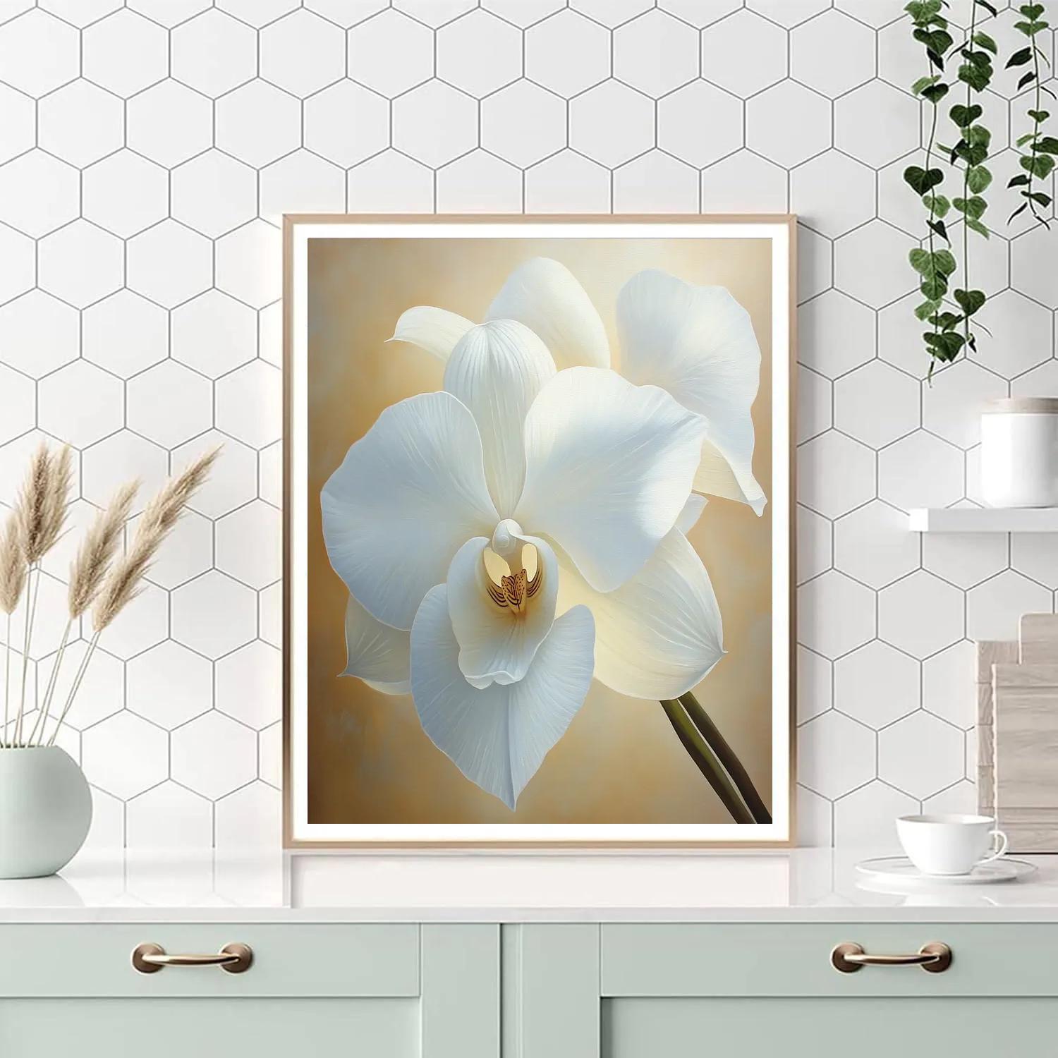 Georgia O’Keeffe Inspired Majestic Orchid painting number kit