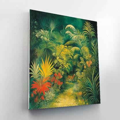 Henri Rousseau Inspired Jungle Fantasy painting number kit