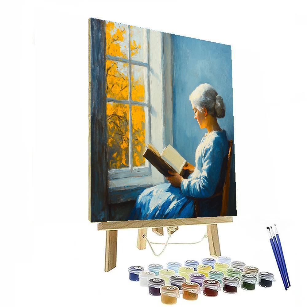 Jan Vermeer Inspired Quiet Interior DIY paint by numbers